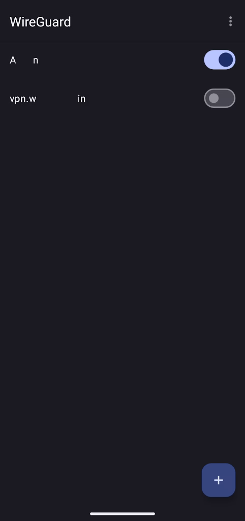 WireGuard: Activar conexión